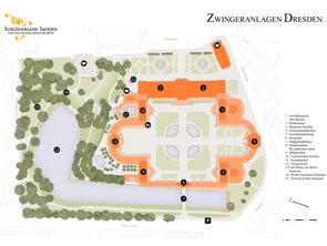 Plánek dráždanského Zwingeru Plánek dráždanského Zwingeru